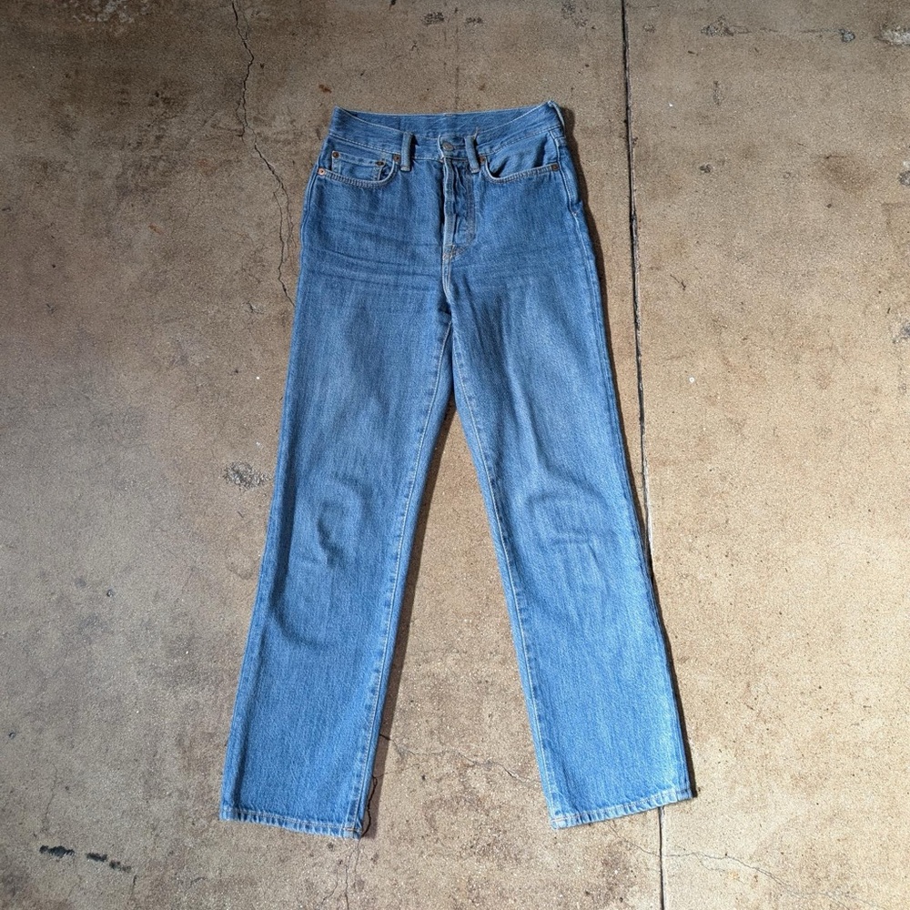 Acne Mece Jeans in Dark Blue Trash